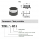 Wkładka do komina ceramicznego WKC 200/180 -CZ2